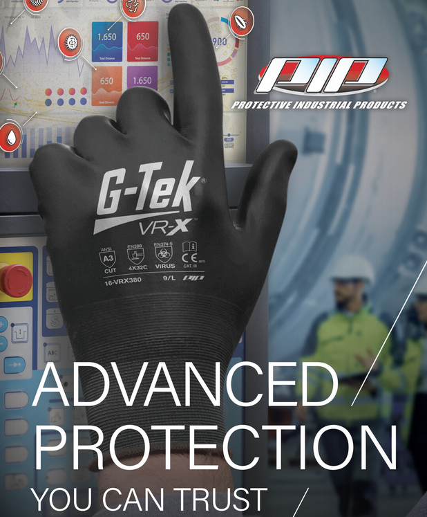 16-VRX380 PIP G-Tek® VR-X™ Work Gloves with Advanced Barrier Technology